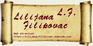 Lilijana Filipovac vizit kartica